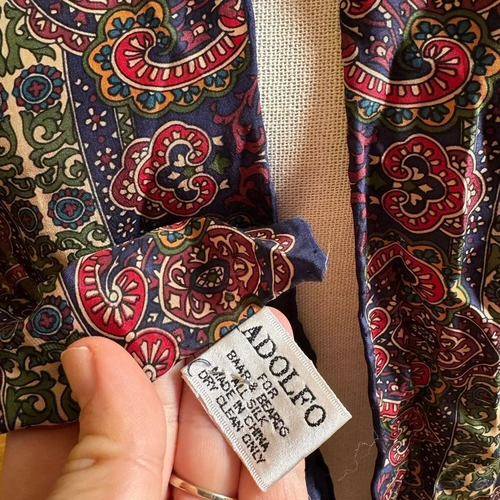 Adolfo Beautiful All Silk Scarf